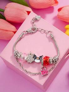 SANRIO 1 chiếc vòng tay hoạt hình Melody/Hello Kitty/Pompompurin/Kuromi dễ thương, thích hợp đeo hàng ngày, làm quà tặng cho bạn bè - Nhiều màu - Xem 12