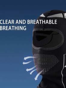 Gorra de protección facial completa sin costuras, de punto unisex: transpirable, cortavientos, diseño de patrón geométrico, forro para montar en motocicleta, máscara y gorra integradas, adecuada para senderismo, esquí, actividades al aire libre, regalo de Navidad, montar en motocicleta, todo el año - Multicolor - Ver 7