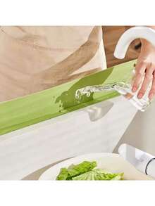 Silicone Sink Splash Guard, Kitchen Sink Splash Proof Baffle, Household Sink Splash Pad, Waterproof Protection Mat - Multicolor - View 2