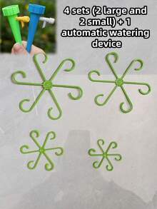 8pcs(4 Large And 4 Small) Plastic Support Clips, Vine Stem Support Structure, Multifunctional Aesthetic Garden Trellis For Flower Stalks,Random Color And Style - Multicolor - View 17