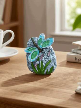 1 قطعة ديكور حديقة على شكل سوسة مصنوعة من الراتنج - ديكور حديقة على شكل سوسة خضراء وبنية بتصميم زهري، مثالي لديكور البونساي والداخلي/الخارجي والإكسسوارات المنزلية الإبداعية، ديكور على شكل سوسة