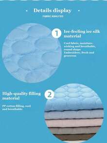 1 tấm thảm làm mát cho thú cưng, chất liệu vải lụa thoáng khí, thích hợp sử dụng trong nhà/ngoài trời/trên xe hơi, dành cho thú cưng nhỏ/trung bình vào mùa hè, màu xanh nhạt, xám, hồng. - Màu Xám nhạt - Xem 6