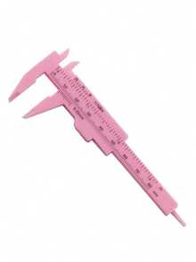 1件全新刺绣尺，带墨渍图案，刺绣辅助衬线工具，带墨渍定位线，眼妆工具 - 彩色 - 查看 3