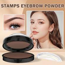 QIUFSSE Eyebrow Seal Stamp Powder WithEyebrow Stamp Stencil Kit For Women With Eyebrow Pomade And Eyebrow Stamp Stencil Kit For Women With Eyebrow Pomade, Waterproof Eyebrow Pencil, Eyebrow Stencils, Eyebrow Razor, Eyebrow Brush, Brow Pomade Eyebrow Pen Set For Eyebrows Makeup-Dark Brown, Perfect Gift For Women, Suitable For Easter, Mother's Day , Waterproof Eyebrow Pencil, Eyebrow Stencils, Eyebrow Razor, Eyebrow Brush, Brow Pomade Eyebrow Pen Set For Eyebrows Makeup-Dark Brown, Perfect Gift For Women, Suitable For Easter, Mother's Day - Waterproof 3 Seconds Eye Make Up Nature Coloring Kit  - Creates Natural Looking Brows For Makeup Beginners - Bộ phấn kẻ mày Lazy Stamp - 04# Xám - Xem 3