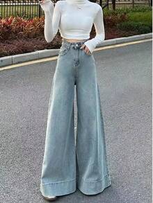 Women Jeans - 7709 Light Blue - View 1