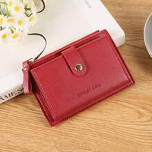This Exquisite And Compact Wallet Is Designed Specifically For Fashionable Women, Combining The Functions Of A Card Holder And A Coin Purse. The Carefully Designed Card Slots And Convenient Coin Compartment Help Keep Your Personal Items Organized. - Black - View 7