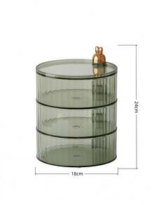 1pc Rotating Candy Box Rotating Design Double-Layer Surprise, Three-Layer Luxury, Layered Storage Of Candy, Nuts, Dried Fruit, Classification Clear And Not String Flavor. The Sealed Lid Is Designed To Lock Fresh And Moisture-Proof, Allowing Delicious Lasting Online.