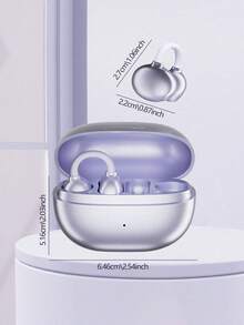 Lenovo EA410 True Wireless Bluetooth Headset Air Bone Conduction Non-In-Ear Open Ear Clip Sports Running Ear Hook Chinese Packaging - Purple - View 10