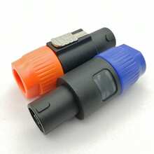 US1 Pc Cable Adapter Connector Speakon Male Plug 4Pole Audio Speaker(-1+1,-2+2) - Blue - View 4
