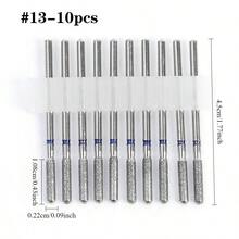 金刚石美甲钻头套装，适用于美甲钻、电动锉刀、专业硬质合金钻头套装，适用于亚克力凝胶美甲，家庭美甲沙龙适用