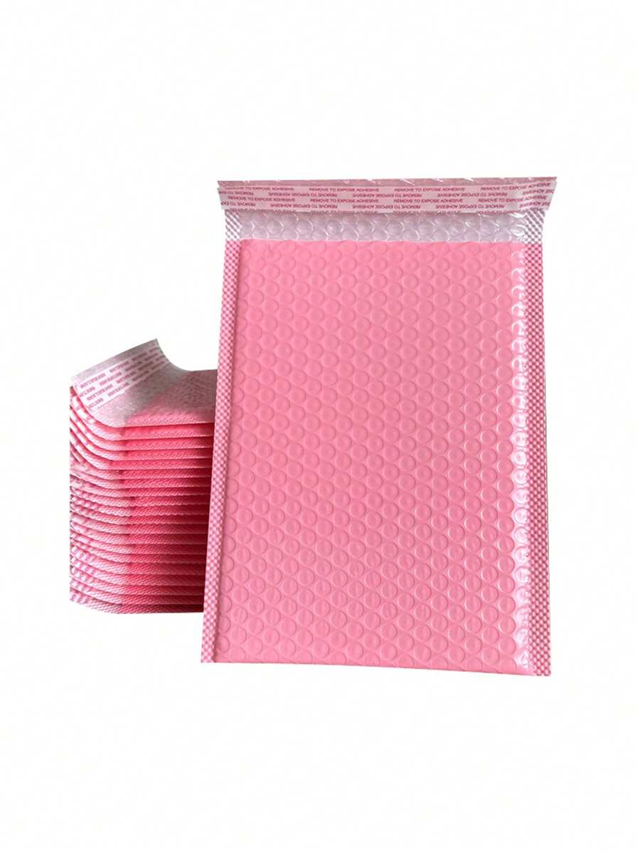 1/5/10/25/30/50个粉色气泡信封，5x4英寸，聚乙烯气泡信封，不透明自封防水高级运输袋，适用于珠宝、化妆品包装、小型企业运输信封、包装袋、气泡信封、邮寄信封、运输用品 - 粉色 - 查看 1