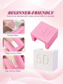 Multi-Functional Cat Eye Nail Magnet, Beginner-Friendly Cat Eye Gel Nail Polish Magnet, Nail Magnet Tool To Create Wide Cat Eye Effect In 2 Seconds - Multicolor - View 11