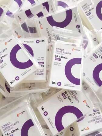 Högtransparenta CPP-kortfickor och dekorationskorthållare, passar i flera storlekar, förtjockade och reptåliga | För K-popfans/samlarälskare, albumfotokort/karaktärsmärken/-/popcornkortsamling och dekoration, dammtät och vattentät, kristallklar, gulnar inte