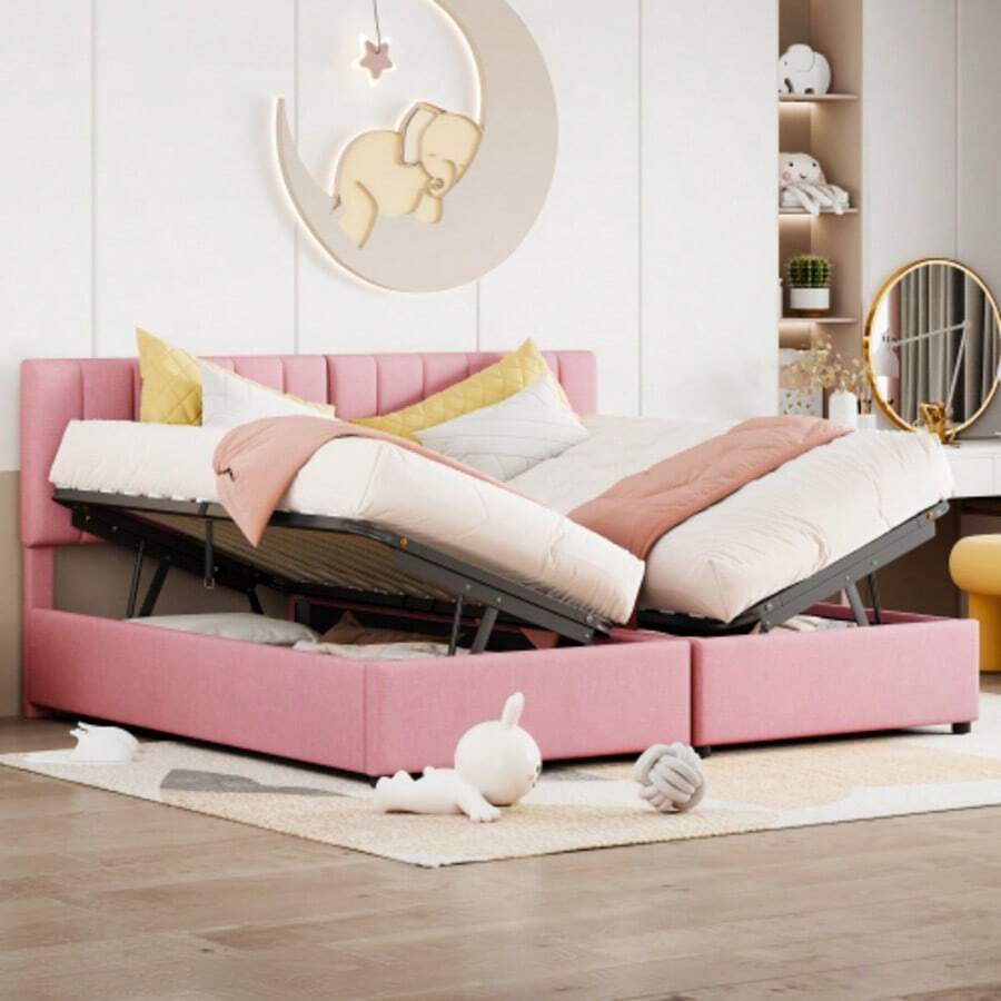 Bed Frames - Pink 2 - View 1