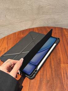 适用于第十代 iPad 的保护壳,配备 Y 型支架和笔槽,支持智能睡眠/唤醒功能,兼容 iPad A16、第十代 iPad、第九代 iPad、11 英寸 iPad Pro(第二代/第三代/第四代)、11 英寸 iPad Air (M2)、11 英寸 iPad Air (M3),高透明度背板,支持 DIY 定制 - 黑色 - 查看 4