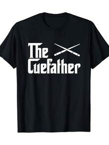 Camiseta de jugador de billar divertida para padre - 220g - Negro - Ver 1