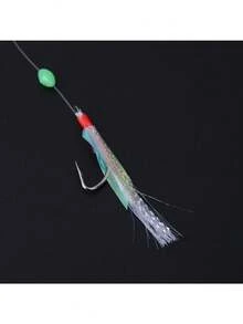 5Pcs/Set Soft Fishing Bait Device Bait Jigger Bait Soft Bait Fake Fish Ribbon Barbed Hook Fishing Bait - Apricot - View 3