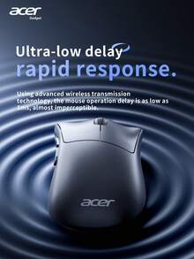 Acer OMR243 Wireless Mouse, 2.4GHz USB Receiver, Wireless Computer Mouse, 5-Button Design, Compatible With PC, Laptop And Desktop, Suitable For Office And Gaming - Black - View 6