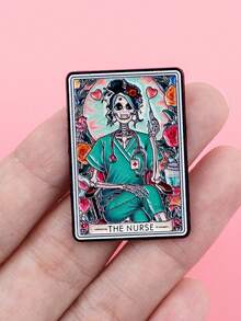 1PC ADHD Mental Health Awareness Enamel Pin Art Brooch Pines Lapel Pins Badge On Backpack Clothing Accessories Fashion Jewelry Gift - Multicolor - View 2