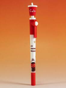 2 piezas Bolígrafo con figura de niña de dibujos animados que gira, bolígrafo de escritura suave para estudiantes (2 piezas aleatorias) - Multicolor - Ver 9