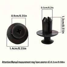 50/100pcs Car Fastener Clip Set, Rivet Clips, Bumper Edge Trim Clips, Auto Parts