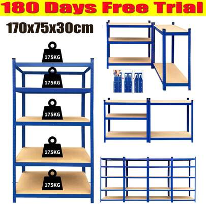 JAOSY Estanterías de almacenamiento integradas para garaje