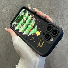 Fundas protectora de teléfono con Decoración Navideña Árbol Creativa regalo de moda minimalista interesante para hombres y mujeres, adecuado para  16/15/15Pro/15ProMax/14/13/12/11/XsMAX,  17,  Max Series,A14/A15/S23 Ultra/A50/A12/A32/A52/A72/A51/A21S/A13/A14/S22 Ultra/S23/A33/A53/S20 FE,Protección completa contra caídas, resistencia a impactos y prevención de rayaduras,diseño creativo y de moda para hombres y mujeres - Bordó - Ver 6