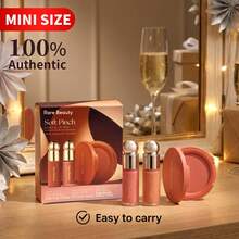 Soft Pinch Cheek & Lip Trio - Matte Blush, Mini Liquid Blush And Mini Tinted Lip Oil,Rare Beauty Soft Pinch Matte Bouncy Blush - Bộ 3 món - Xem 1