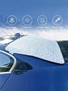 غطاء حماية من الثلج والجليد لزجاج السيارة الخلفي والأمامي. غطاء زجاج أمامي مقاوم للماء، مناسب لجميع السيارات والشاحنات والسيارات الرياضية متعددة الاستخدامات والشاحنات الصغيرة، إكسسوارات سيارة أساسية للشتاء - متعدد الألوان - مشاهدة 4