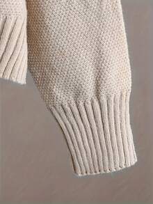 2pcs/Set Solid Color Crew Neck Long Sleeve Top And Pants Casual Outfit Fall Winter Cloth For Women Women'S Oversized Round Neck Sweater & Wide-Leg Pants Two-Piece Set - Soft Beige Casual Elegant Outfit, Drop Shoulder Long Sleeve Pullover With Ribbed Texture, Loose Fit Trousers Fall Winter Warmth, Cozy Everyday To Semi-Formal Wear, Sweaters Women, Sweater Dresses Women, Sweater Set Women Conjunto De Mujer Conjuntos Mujer Two Piece Set Women Buscar Christmas Outfit Women Winter Clothes For Women Vestido De Mujer Conjuntos Elegantes De Mujer Conjuntos Elegantes Winter Clothes For Women Christmas Outfit Women New Years Outfit Women Vacation Outfits Women Ropa De Invierno Mujer Dresses For Women Elegant Christmas Outfit - Màu be - Xem 2