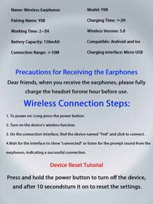 Wireless Earbuds, Bluetooth Headphones, Wireless Headphones, Essential For Listening To Music And Gaming, Comfortable Fit, Comes With Charging Cable, Supports Charging Function, Christmas Gift, Sports Running Headphones, Compatible With IPhone, Suitable For Boyfriend/Girlfriend, Enjoy Music Anytime Anywhere, Experience Unparalleled Freedom