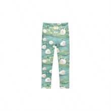 - Leggings elsticos para nias pequeas con diseo de ovejas y ro de dibujos animados, para actividades diarias de nios pequeos, talla 4T - 6 Años - Ver 1