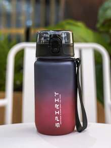 1pc 600ml/21oz Gradient Matte Drinking Sports Water Bottle - Time Scale Markings, Portable Handle Strap - Suitable For Running, Cycling, Outdoor Sports, Holiday & Birthday Gifts - Multicolor - View 15