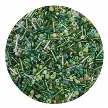 1500颗/30克混合工艺珠，玻璃米珠，管珠，1.5-4.5毫米小散珠，适合DIY首饰制作，如手链、项链、耳环等。 - 混色米珠-30克 - 查看 15