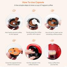 1pc/100pcs Filter Coffee Capsule Paper Reusable Pods For Bosch Tassimo Coffee Maker - Refillable Coffee Capsules Compatible With Tassimo Single-Serve Machine,2.03oz(60ml)/6.09oz(180ml)/6.76oz(20ml)/7.44oz(200ml) - Money-Saving, Brewer Filters, Durable Plastic Compatible With - Multicolor - View 5