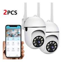 Cámara de pared WiFi con visión nocturna, Camara Wifi Inalambricas Camara Vigilancia Exterior 2.4G/5G,punto de acceso de rotación de 360°, monitor antirrobo, cámara de vigilancia de inteligente para teléfono - Tipo de Enchufe A USA (110-127V) - Ver 9