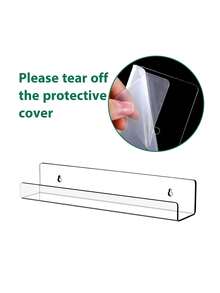 Bộ 8 kệ đựng đĩa nhựa Acrylic trong suốt, kệ sách treo tường phòng trẻ em, kệ sách nổi cho trẻ em, kệ trưng bày, kệ tạp chí, kệ treo tường - trong suốt - Xem 9