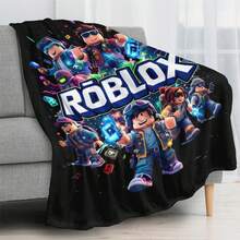1pc Game Cartoon Print Flannel Blanket, Soft Polyester Fiber Blanket, Suitable For All Seasons, Comfortable Bed Sheets, Sofas, Camping, Travel, Office Essentials, Perfect Holiday Gifts, Couple Gifts, Multiple Sizes To Choose From, Pet Friendly Home Decoration, Party Decoration, Lightweight And Durable Design, Modern Style, Pet Owner's Choice - Multicolor - View 7