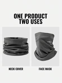 WRELS 骑行面罩/颈套（单件装），滑雪面罩/围巾 - 摩托车和骑行配件，双层加厚，保暖防风，高弹力，保暖滑雪面罩/围巾可保护颈部免受寒冷侵袭，适合滑雪、骑行和其他户外运动。