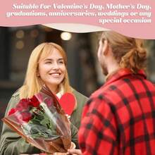 10/20pcs Kraft Paper Flower Packaging Bags, Bouquet Sleeve Bags, Suitable For DIY Wedding, Birthday, Valentine's Day Gifts