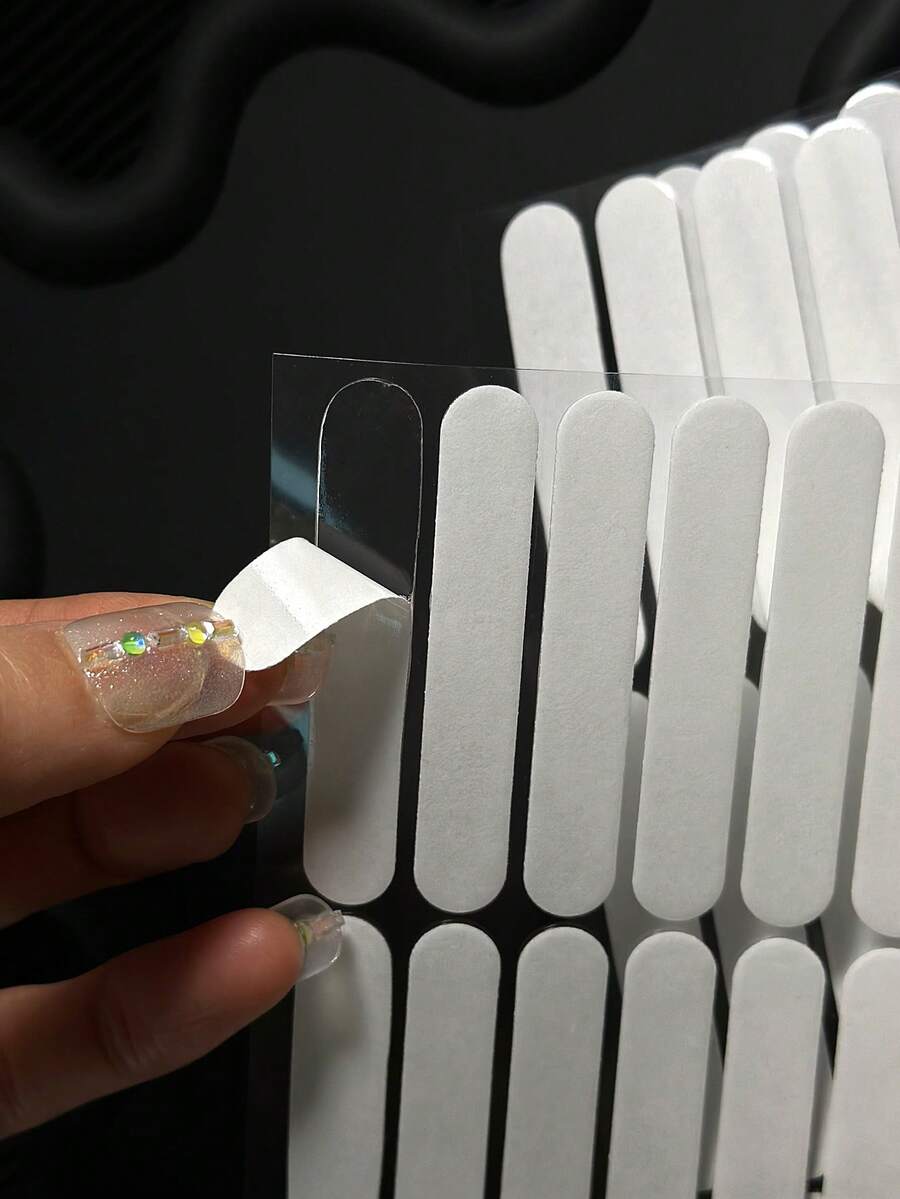 5pcs Nail Art Display Board With Double-Sided Adhesive - Clear - View 1