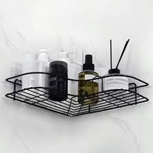 1pc Bathroom Corner Shelf, Outdoor Storage Cabinet, Bathroom Kitchen No-Drill Triangle Storage Rack, Bathroom Accessory Shelf