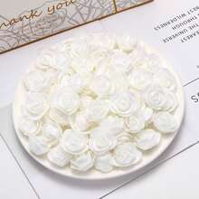 50/100/200/300/400/500 buc Mini capete de trandafiri din spumă, flori artificiale, flori false din spumă, vrac, pentru meșteșuguri DIY, buchete de nuntă, petrecere pentru petreceri, decorațiuni interioare, decorațiuni pentru grădină