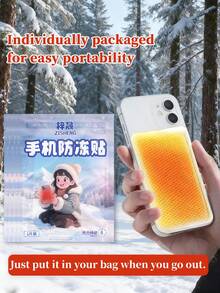 3/9/18 Pieces, Phone Antifreeze Sticker, Phone Heating Sticker, Fast Charging, Long-Lasting Constant Temperature, Moisture-Proof, Prevents Shutdown, Prevents Power Loss, Rapid Heating, Breathable Non-Woven Fabric, Invisible And Portable, Multi-Purpose, Winter Essential, Suitable For Studying, Working, Outdoor Activities, And Many Other Scenarios. - Mobile Phone Antifreeze Patch - View 5