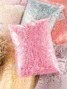 10/50/100g Raffia Gift Box Filling For Christmas, Valentine's Day, And Wedding Gifts; Lightweight Gift Box Filling; Birthday Gift Wrapping Material; DIY Craft Colored Shredded Paper; Party Decorations; The Best Choice For Gift-Giving. - Multicolor - View 2