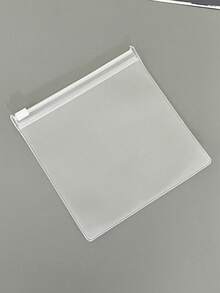 5/10pcs, Transparent Data Cable Frosted Storage Bag, Charging Cable Case Cable Organiser, Frosted Zipper Bag, Zipper Self Seal Bag - Clear - View 5