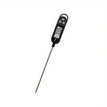 1pc Electronic Food Thermometer Probe-Style Temperature Gauge For Kitchen Oil Temperature, BBQ, Baking - Black - View 5