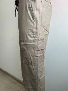 Men's Casual Military Tactical Pants - Multiple Pockets For Work And Sport - 煙灰色 - 查看 3