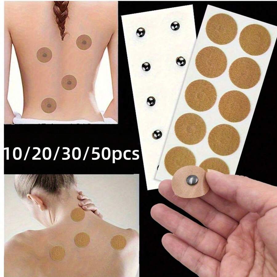 10/20/30 /50pieces Of Magnetic Finger Pressure Stickers, Magnetic Care For The Body, Long-Lasting And Super Strong For The Back, Knees, Neck, Shoulders, Muscles And Joints, Magnetic Care For Body Acupoints