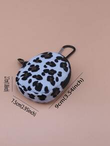 1pc Outdoor Sports Coin Purse Leopard Print Design Mini Card Holder Earphone & Bank Card Storage Bag For Women Wallet Mini Wallet Purse Wallet Small Wallet Coin Wallet Travel Wallet Travel Essential Money Wallet - Multicolor - View 5